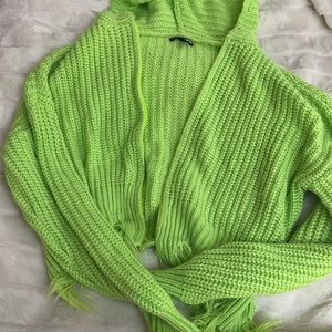 Fashion Nova Neon Crop Sweater